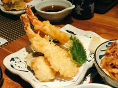 炸虾天妇罗拼盘-纹兵卫手打荞麦面日料(虹桥本店)
