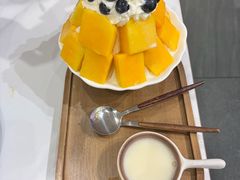 蓝莓芒果雪花冰-必点海鲜·海肠捞饭大王(滨江道店)