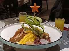 鸡肉大虾鲜蔬波奇碗（荞麦面）-西堤牛排(北京国瑞店)