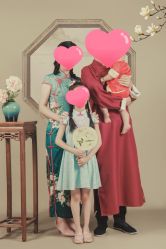 -时光纪亲子全家福照相馆(静安店母女写真父母纪念照)