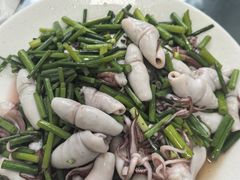 墨鱼仔炒韭菜-新乡饭店