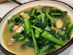 小白菜鸡蛋炖贝肉-小郭私房菜·海肠捞饭店(学士街店)