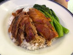 烧鸭油鸡双拼饭-香港新记茶餐厅(湖墅南路店)