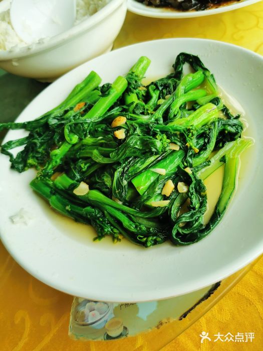 斌记河鲜炒迟菜心图片