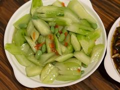 黄瓜炒毛豆子-建国328小馆