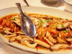 野生菌炒猪颈肉-禧宴Joyous Restaurant(禧园店)
