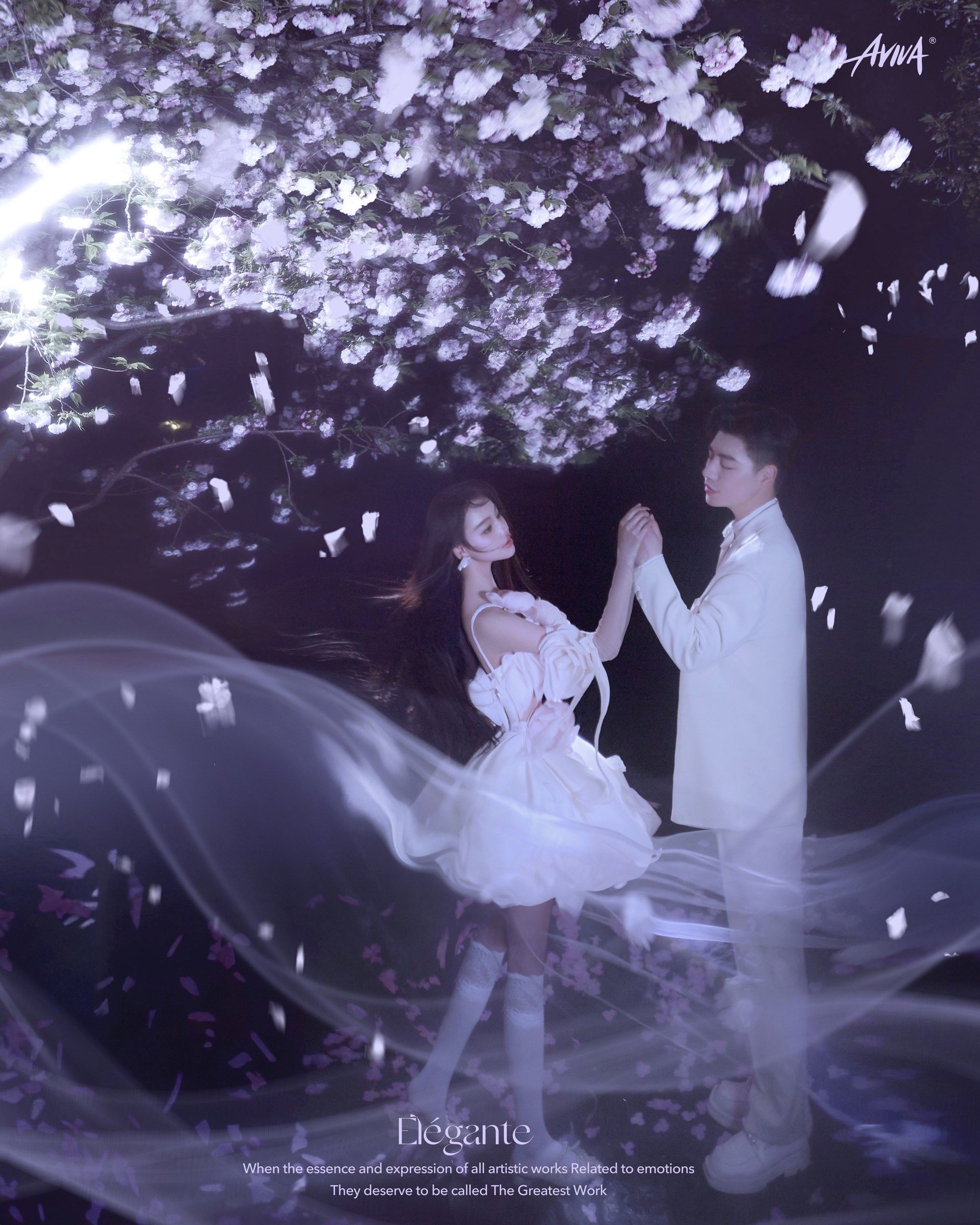 唯美婚纱梦幻系樱花树下的约定