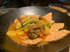 一个锅巴和时蔬-薇酌饮·陕西菜(南门外店)