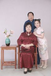-时光纪亲子全家福照相馆(静安店母女写真父母纪念照)