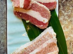 黑毛猪两种拼盘-炼火烤肉店