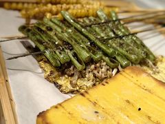 -山野的朋友露营炭火烤肉