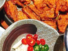 铁盘五花肉-永红源啤酒·烧烤·海鲜·大排档(青特城店)