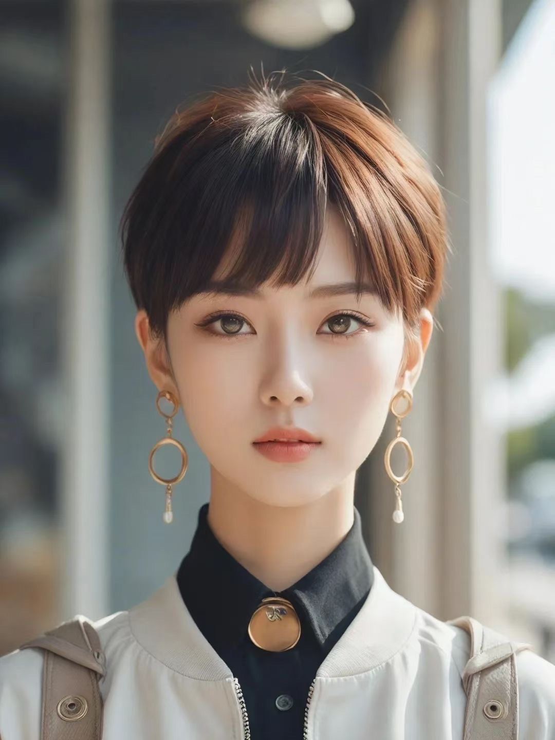 微潮修颜蓬松短发\\n女生超短发的设计美