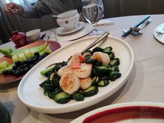 金钱脆瓜炒大元贝-恒悦轩·粤菜(上海展览中心店)