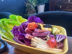 云南特色蔬菜拼盘-花菇朵·云山雀 ll 野生菌锅·野果酸汤·精品滇菜(万柳店)