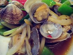 姜葱炒花甲-覃记海鲜美食餐厅