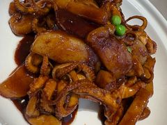 酱爆八爪鱼-阿明小菜·海鲜·上海菜(梅陇店)