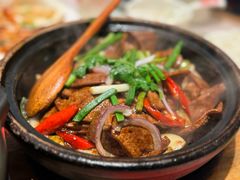 啫啫嫩猪肝-恭喜上堓砂锅焗·海鲜大排档(闵行龙湖店)