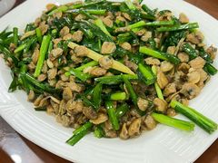 韭菜蚬肉-正宗高流河饭店原创风姜鸡