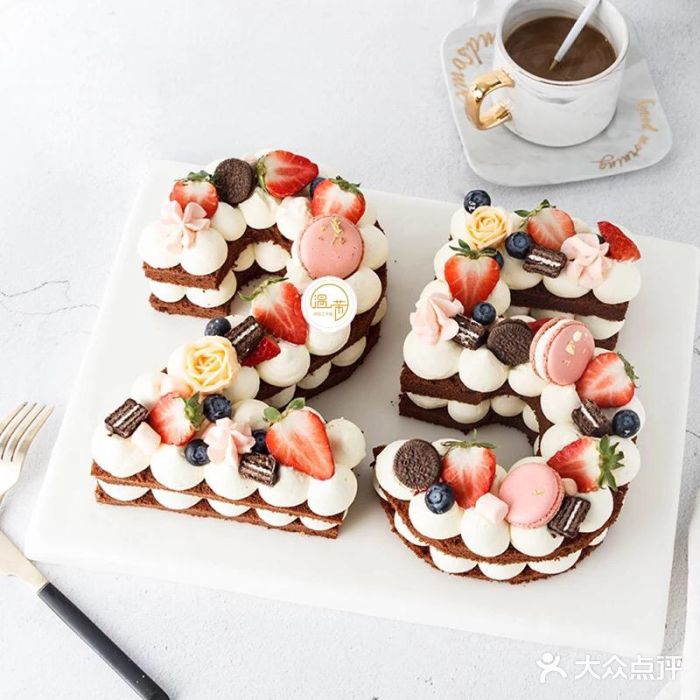 温茉·生日蛋糕·生日婚庆甜品台定制(番禺城市天地店)ins风数字蛋糕