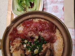 腊肠北菇滑鸡饭-膳心记-明火四宝煲仔饭(燕南店)