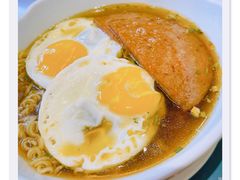 餐肉双蛋汤出前一丁-大有利茶餐厅(福民店)