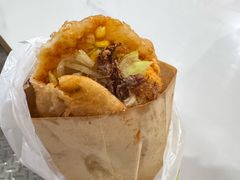 -小红车炸蛋葱油饼