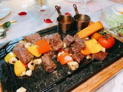 田园澳洲骰子牛肉-蜜桃花开·中西融合菜E&W(南长街店)