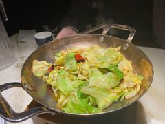 干锅圆白菜-绿茶餐厅(财富购物中心店)
