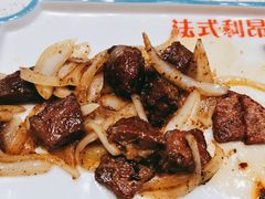 里昂猪颈肉-法式利昂铁板烧主题餐厅(唐山爱琴海店)