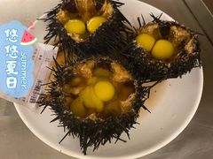 海胆蒸鹌鹑蛋-港畔赶海蒸汽海鲜烧烤自助(仙螺岛店)