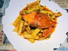 梭子蟹炒年糕-豆蔻电影主题餐厅(四牌楼店)