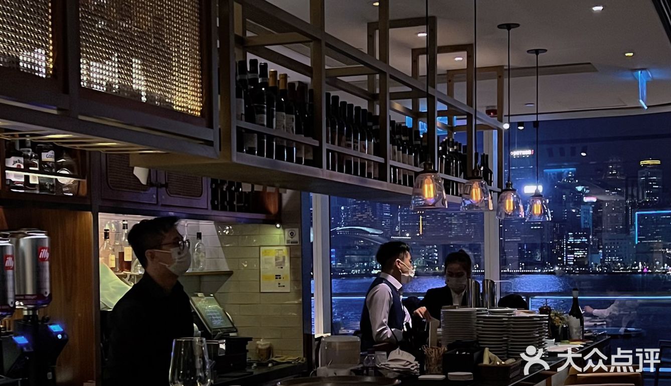 香港海边餐厅📷坐拥270°维港海景
