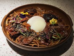 寿喜烧牛肩肉烩意面配温泉蛋-BE BRIGHT KITCHEN(正佳广场店)