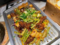 葱椒爆牛肉-绿茶餐厅(二七万达店)