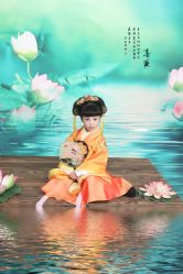 点击看大图 -后宫·古装汉服京剧儿童亲子全家福摄影