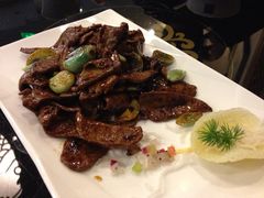 腊八蒜熘肝尖-院落创意菜