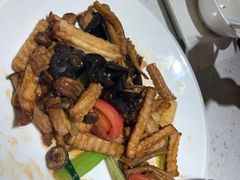 鲜杂菌炒素珍-千日贺茶餐厅(高新万达店)