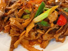 猪颈肉炒鹿茸菌-茶油香闽南菜·花园餐厅(前埔店)