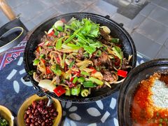 干锅牛肉丝-张关合渣(航空大道店)