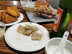 -老红桥炸灌肠牛肚锅烧烤(定福庄店)