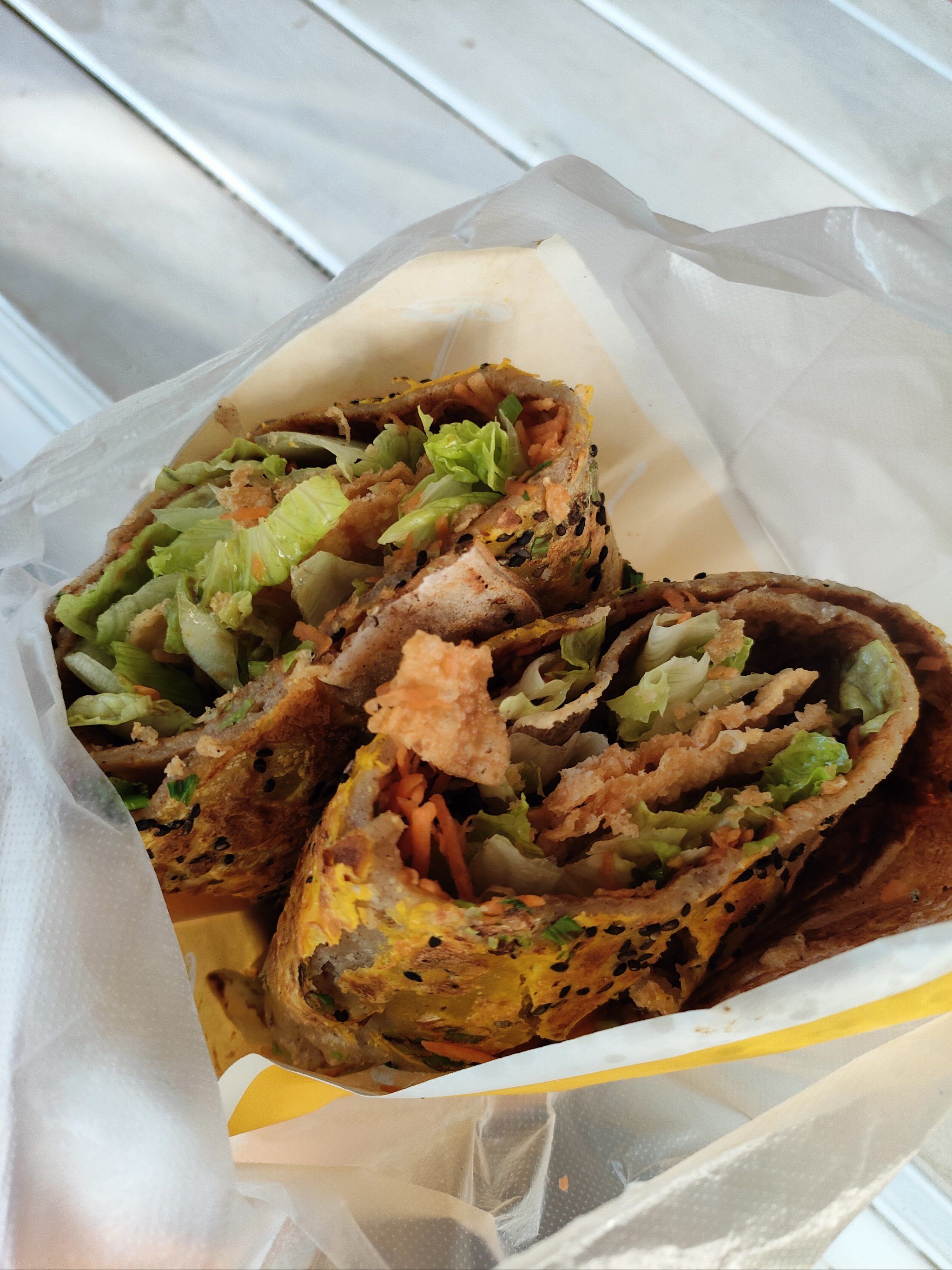 真的是杂粮做的煎饼!