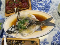 清蒸瘦身鲩鱼-米庄·原味私房菜(骏壹万邦店)