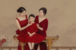 -时光纪亲子全家福照相馆(静安店母女写真父母纪念照)