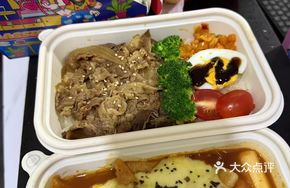 Beef Bowl Teriyaki Chicken Bento