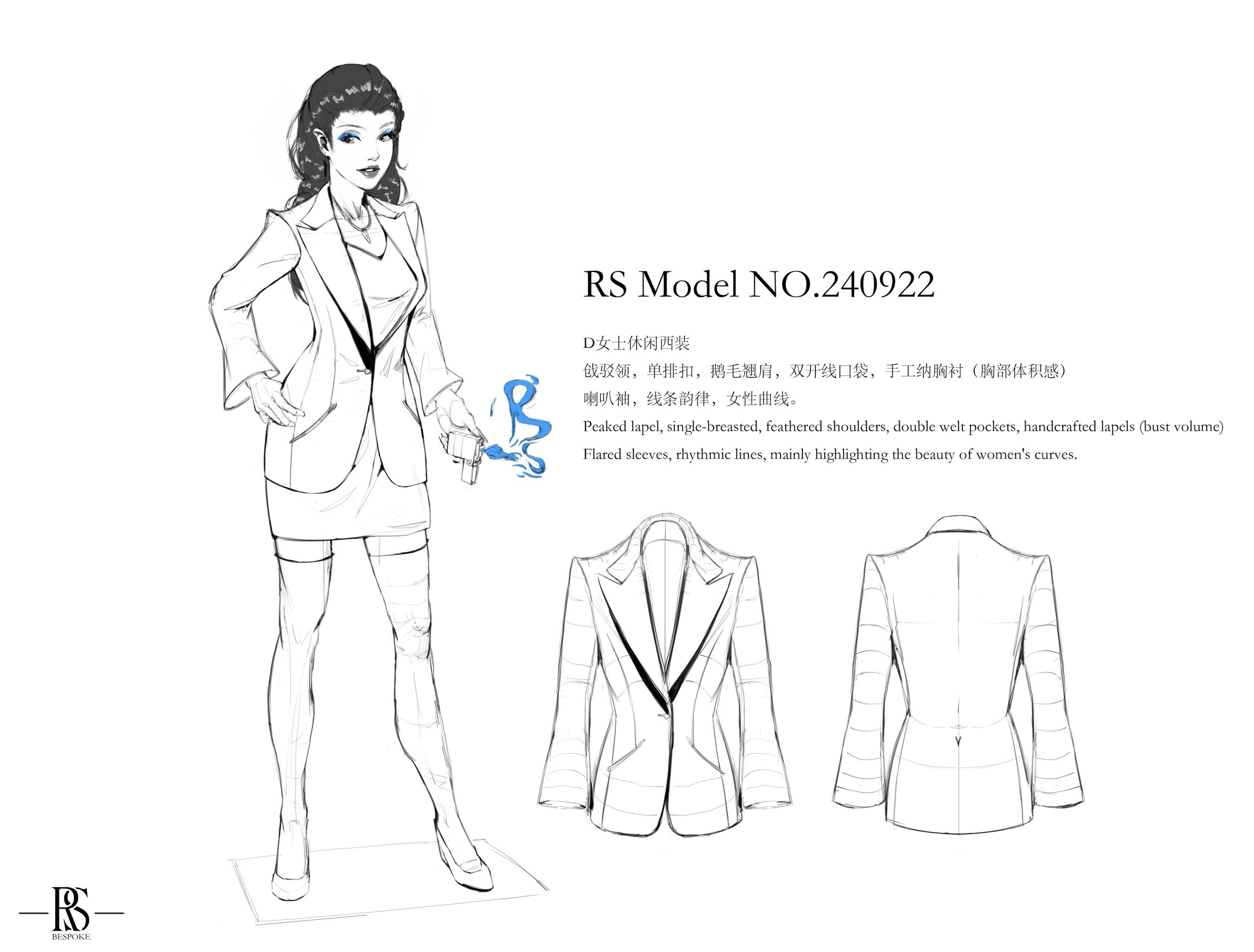 rs | 女士休闲西装概念设计