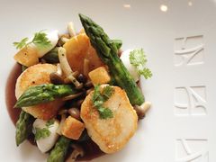 扇贝。蘑菇和酱汁特好-AZUR聚(香格里拉饭店)