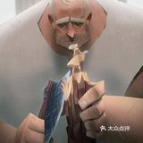 插画中平淡的画面