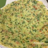 好吃的鸡蛋韭菜饼，每次煎都是不一样的感觉[呲牙]