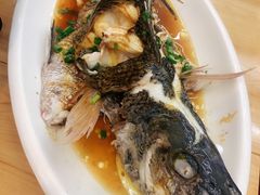 葱油石斑鱼-渔中舟海鲜大排档(普陀沈家门店)